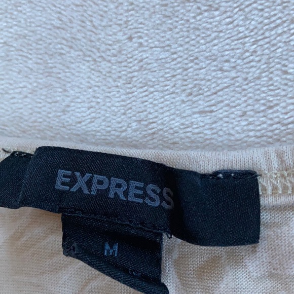 💟5/25 Express size medium sheer gold tank top - Picture 2 of 4